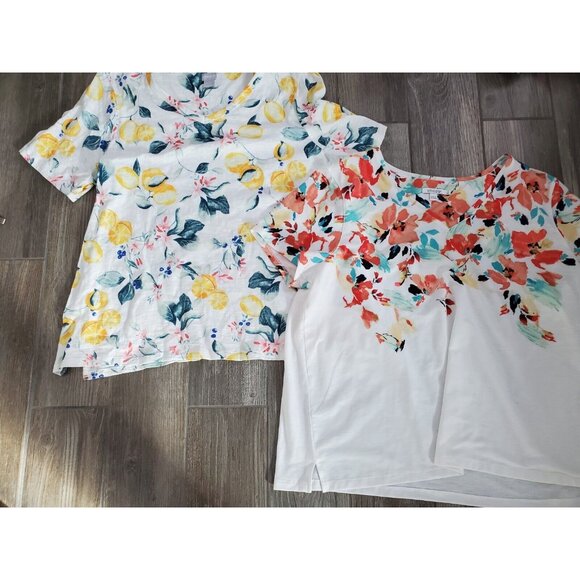 Chico's Tops - Chicos 4 Floral Short Sleeve Top Bundle Of 2